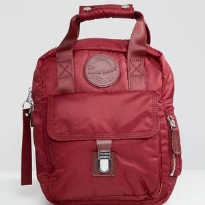 Dr.Martens Small Nylon Backpack in Cherry